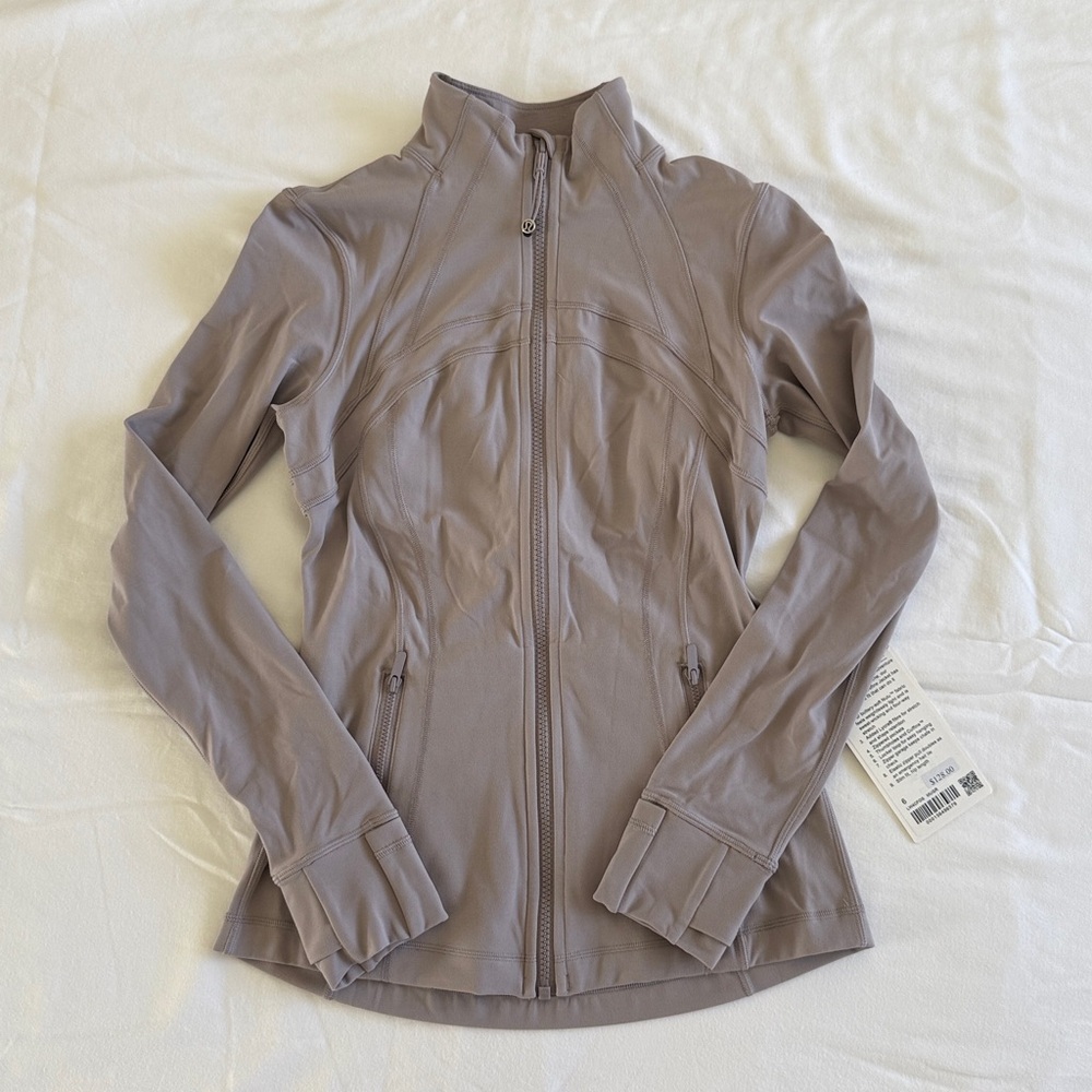 NWT Lululemon Define Jacket *NULU in Mauve Grey (full length)